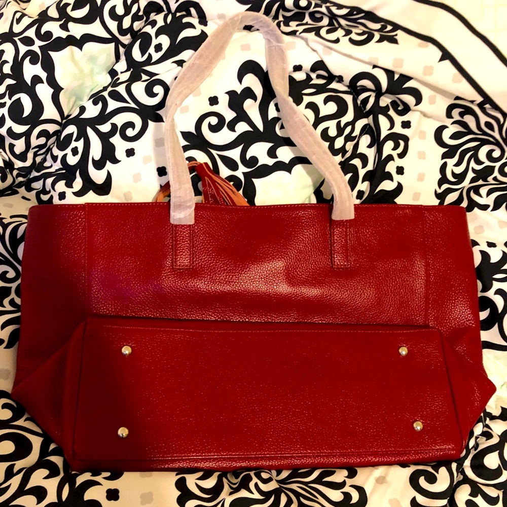 Brand new leather M.I.L.A tote